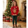 OVX34: Kids Knitted Christmas Reindeer Jumpers (2-12 years)